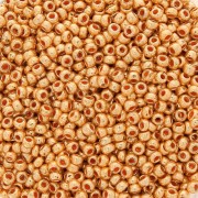 Cuentas de Rocalla Preciosa 11/0 de 2 mm - Terra Metálico - Oro claro x 20 g