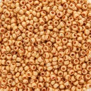 Cuentas de Rocalla Preciosa 11/0 de 2 mm - Terra Metálico - Oro claro x 20 g