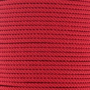 Cordón de poliéster trenzado de 2 mm - Rojo oscuro x1m