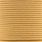 Cordón de poliéster trenzado de 2 mm - Mostaza x1m