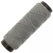Gris - Hilo plano de poliéster encerado Slam Cord para micro macramé 0,6 mm - Gris x100m Hilo plano de poliéster encerado Slam Cord para micro macramé 0,6 mm - Gris x100m