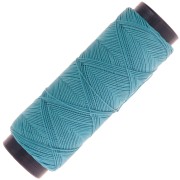 Hilo plano de poliéster encerado Slam Cord para micro macramé 0,6 mm - Turquesa x100m
