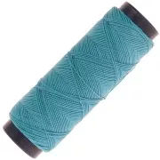 Turquesa - Hilo plano de poliéster encerado Slam Cord para micro macramé 0,6 mm - Turquesa x100m Hilo plano de poliéster encerado Slam Cord para micro macramé 0,6 mm - Turquesa x100m