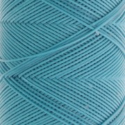 Hilo plano de poliéster encerado Slam Cord para micro macramé 0,6 mm - Turquesa x100m
