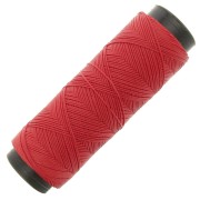 Hilo plano de poliéster encerado para micro macramé 0,6 mm - Rojo x100m