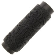 Hilo plano de poliéster encerado para micro macramé 0,6 mm - negro x100m|raw }}