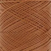 Hilo plano de poliéster encerado Slam Cord para micro macramé 0,6 mm - Mocca x100m