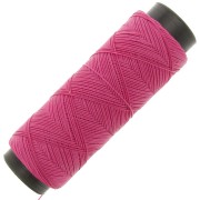 Hilo plano de poliéster encerado para micro macramé 0,6 mm - Fucsia x100m