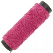 Fuschia - Hilo plano de poliéster encerado para micro macramé 0,6 mm - Fucsia x100m Hilo plano de poliéster encerado para micro macramé 0,6 mm - Fucsia x100m