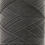 Hilo plano de poliéster encerado Slam Cord para micro macramé 0,6 mm - Gris oscuro x100m