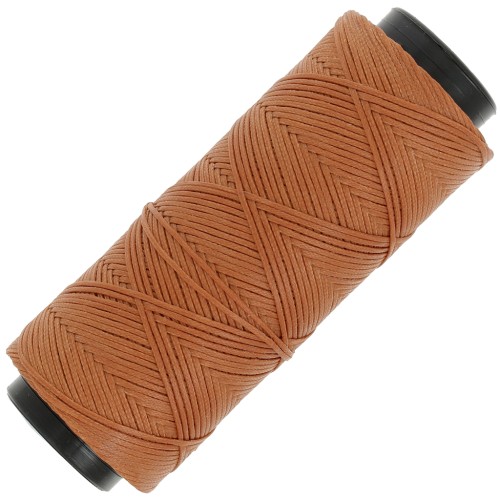 Bobina de poliéster encerado para micro macramé 1mm - Mocca x100m