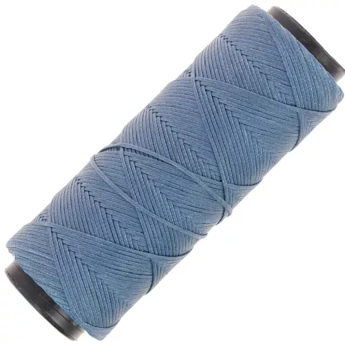 Bobina de poliéster encerado Slam Cord para micro macramé 1mm - Azul Denim x100m