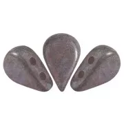 Cuentas de vidrio Amos® by Puca® 5x8 mm - Blanco opaco Nebula Mat x10g