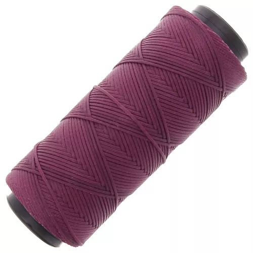 Bobina de poliéster encerado Slam Cord para micro macramé 1mm - Magenta x100m