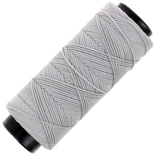 Bobina de poliéster encerado Slam Cord para micro macramé 1mm - Gris x100m