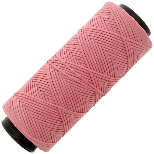 Bobina de poliéster encerado Slam Cord para micro macramé 1mm - Rosa x100m