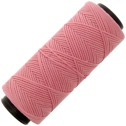 Bobina de poliéster encerado Slam Cord para micro macramé 1mm - Rosa x100m