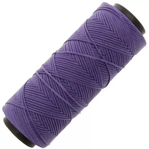 Bobina de poliéster encerado para micro macramé 1mm - Amatista x100m