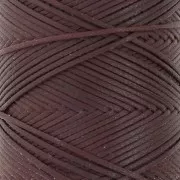 Bobina de poliéster encerado Slam Cord para micro macramé 1 mm Aubergine x100m