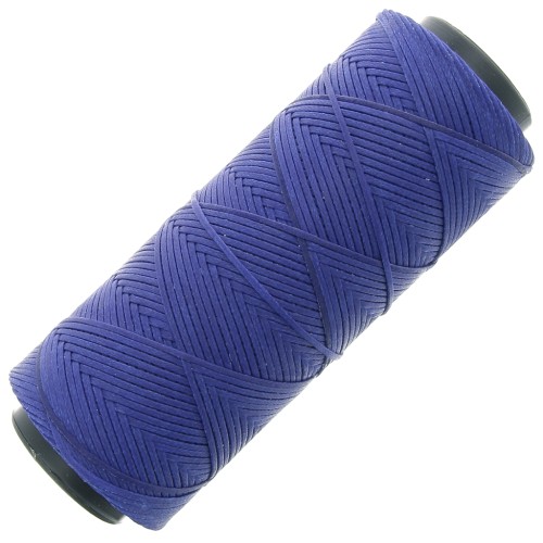 Slam Cord Bobina de poliéster encerado para micro macramé 1mm Azul Real x100m