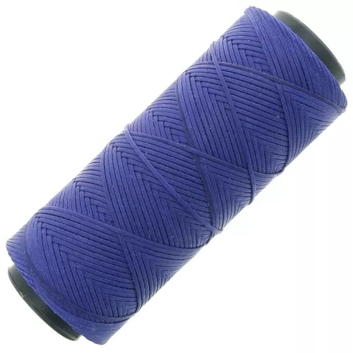 Slam Cord Bobina de poliéster encerado para micro macramé 1mm Azul Real x100m