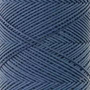 Slam Cord Hilo plano de poliéster encerado para micro macramé 0,6mm Azul Denim x100m