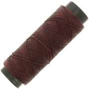 Hilo plano de poliéster encerado Slam Cord para micro macramé 0,6 mm - Cacao x100m|raw }}