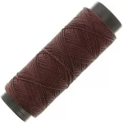 Marrón oscuro - Hilo plano de poliéster encerado Slam Cord para micro macramé 0,6 mm - Cacao x100m Hilo plano de poliéster encerado Slam Cord para micro macramé 0,6 mm - Cacao x100m
