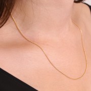 Gargantilla de malla Gourmette 1,2 mm - Gold Filled x46cm
