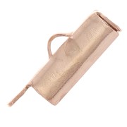 Terminal para tejido Miyuki de 10 mm - Dorado rosa x1