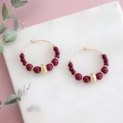 Cuentas arandalas efecto flor 8 mm - Plata antigua x6