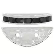 Rondel Media Luna 20x9 mm plateado Jet x1