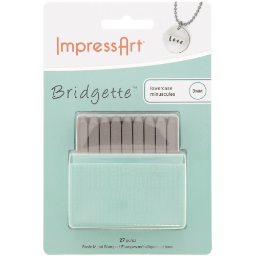 ImpressArt Punch Set - 3 mm - Alfabeto minúsculo BRIDGETTE x27