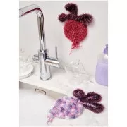 Creative Bubble Print - Hilo de ganchillo para esponja Tawashi - Aubergine x50g