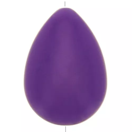 Cuenta de resina plana 37x26 mm - Violeta x1