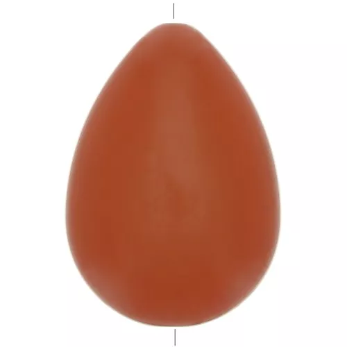 Cuenta de resina plana 37x26 mm - Terracota x1