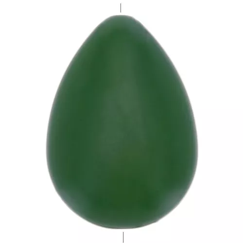 Cuenta de resina plana 37x26 mm - Verde oscuro x1