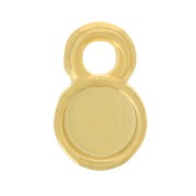Mini Charm redondo de 5 mm para resinas UV y bicomponentes - Dorado oro fino x1|raw }}