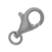 Cierre mosquetón 13 mm - Plata 925 Rodio Negro x1|raw }}