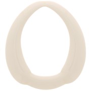 Colgante de gota calado étnica en resina opaca 41x37 mm - Marfil x1|raw }}