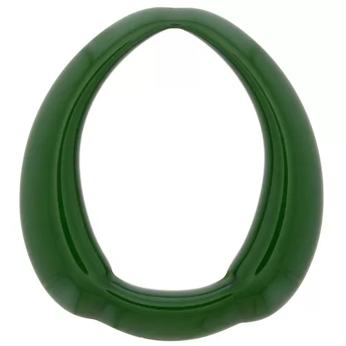 Colgante étnico de resina calado 41x37 mm - Verde oscuro x1