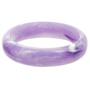 Pulsera gruesa de resina opaca 67 mm - Violet jaspeada x1|raw }}