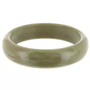 Pulsera gruesa de resina opaca 67 mm - Caqui jaspeado x1