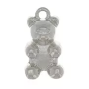 Charm Oso 14x8 mm - Rodio x1