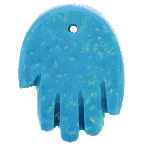 Colgante de mano 20,5x15 mm en imitación de piedra preciosa - Turquesa x1