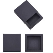 Caja de papel kraft 6,5x6,5x3 cm - Negro x1|raw }}