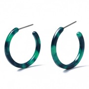 Aros de acetato de celulosa de 31 mm - carey - verde oscuro - negro x2