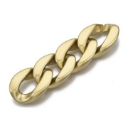 Eslabón acrílico ovalado trenzado 30x21 mm - Dorado mate x1