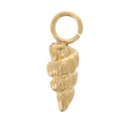 Dije mini concha 9x3 mm - Acero inoxidable 304 Dorado x1|raw }}