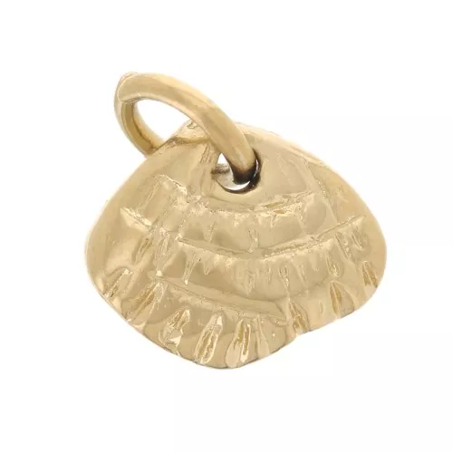 Mini dije concha 5x6 mm - Acero inoxidable 316L Dorado x1